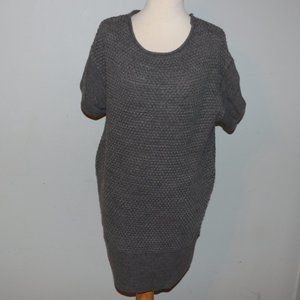 Lane Bryant Size 14 16 Super Soft Gray Sweater Dress EUC